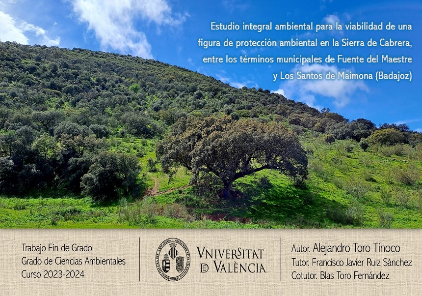 Titulado del Grado en Ciencias Ambientales, galardonado en los Premis Innocampus Explora 2024.